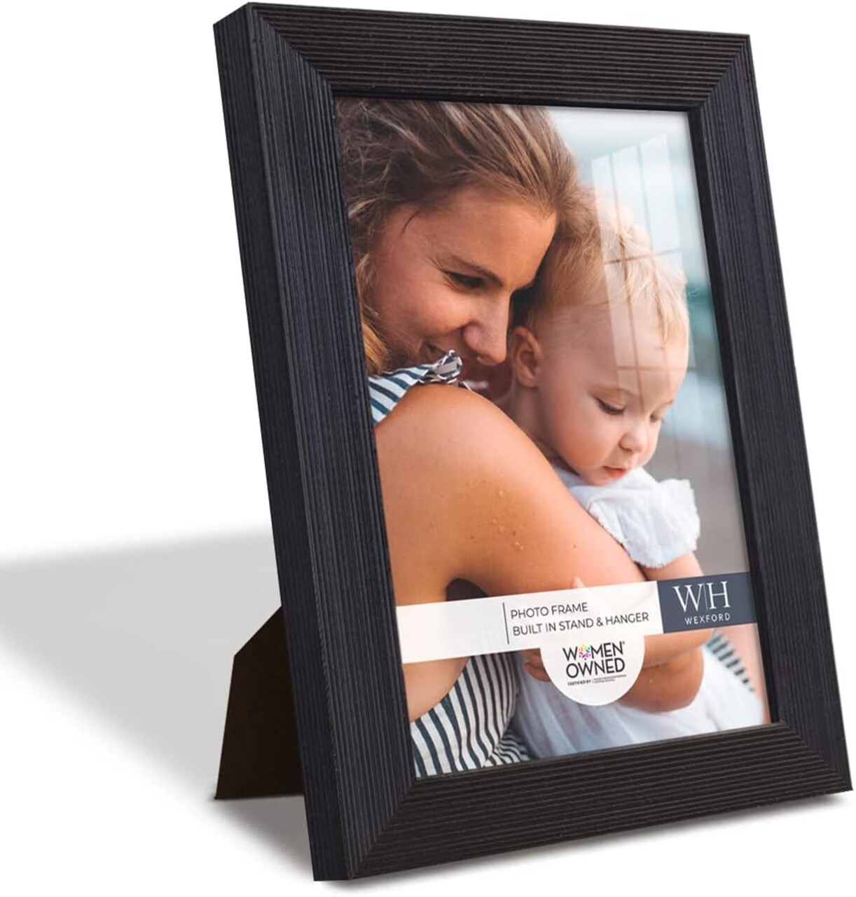 5x7 inch Picture Frame Modern Style Wood Pattern and High Definition Glass Ready for Wall